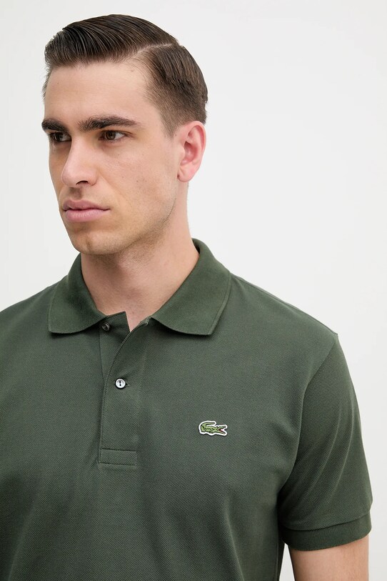 Lacoste polo de bumbac verde L1212