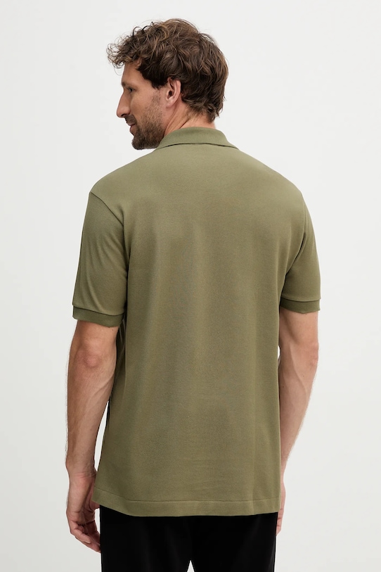 Хлопковое поло Lacoste L1212 зелёный AW25