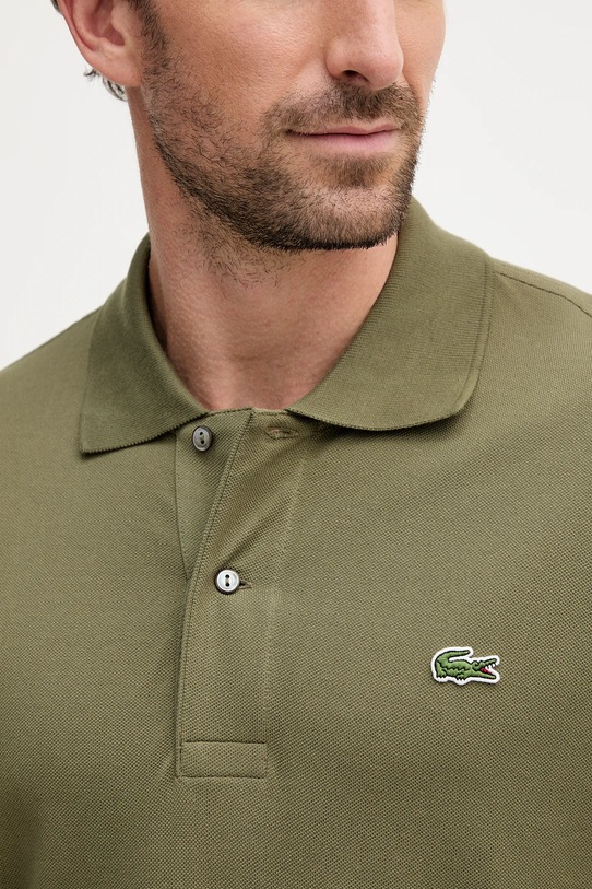 Bavlněné polo tričko Lacoste zelená L1212