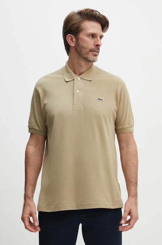 Lacoste polo bawełniane zielony L1212