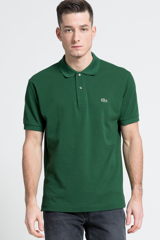 Lacoste polo in cotone semplice verde L1212