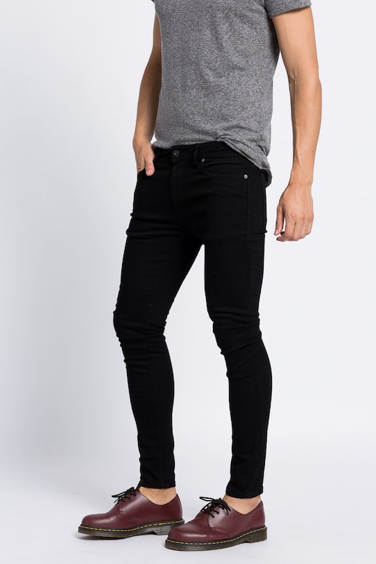 Jack & Jones - Jeansy Liam Original AM 009 czarny 12109952
