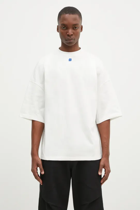 Ader Error t-shirt okrągły biały J62K41.00IE7