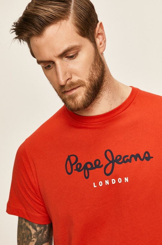 Pepe Jeans - T-shirt Eggo czerwony PM500465