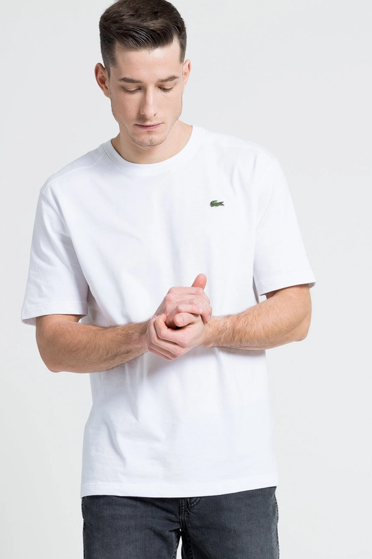 Lacoste t-shirt regular biały TH7618