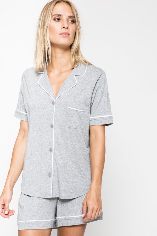 DKNY - Πιτζάμα πλεκτό ύφασμα γκρί YI2819259
