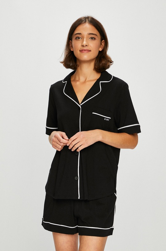 Dkny - Pyžamo New Signature pletenina čierna YI2819259