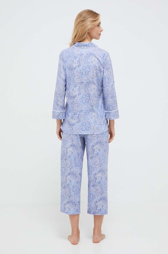 Lauren Ralph Lauren piżama bawełniana niebieski I819702