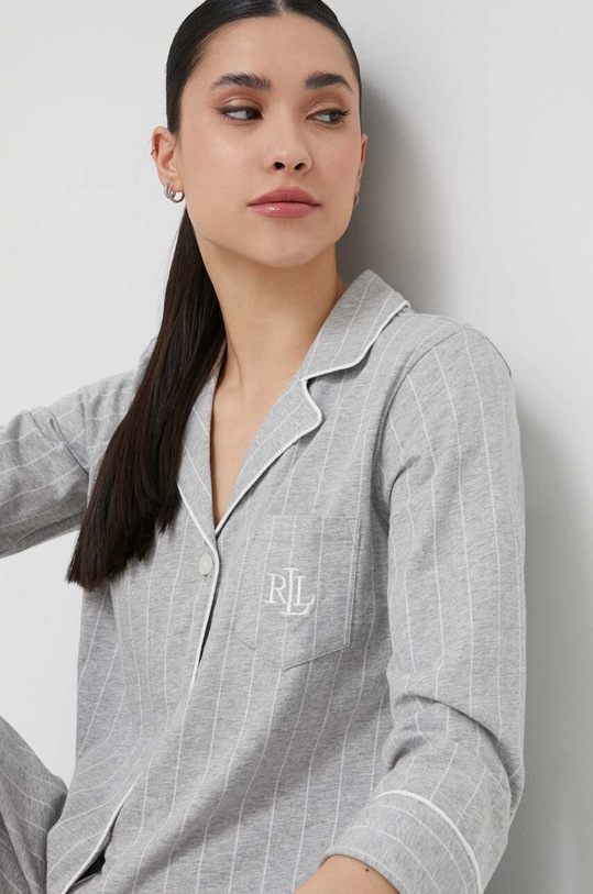 Lauren Ralph Lauren pijamale de bumbac I819702 gri