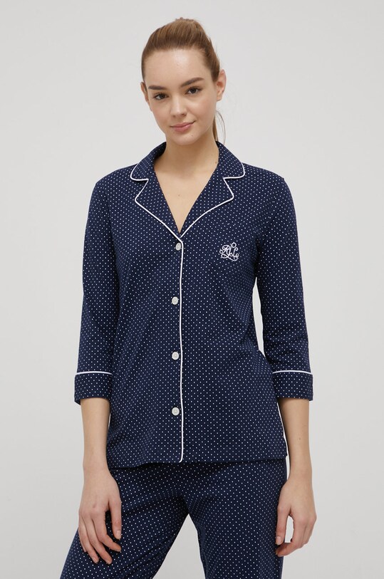 Lauren Ralph Lauren piżama bawełniana I819702 granatowy AA00
