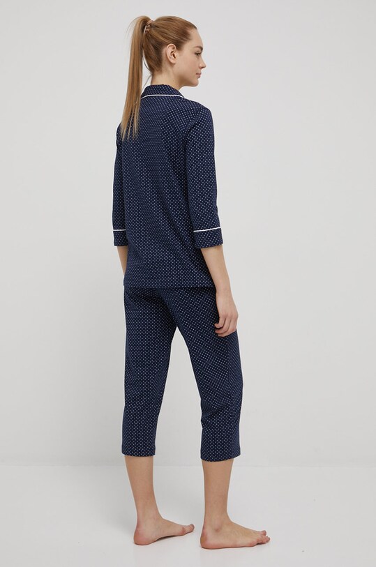 Lauren Ralph Lauren piżama bawełniana granatowy I819702