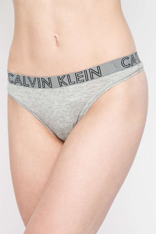 Tanga Calvin Klein Underwear tanga šedá 000QD3636E