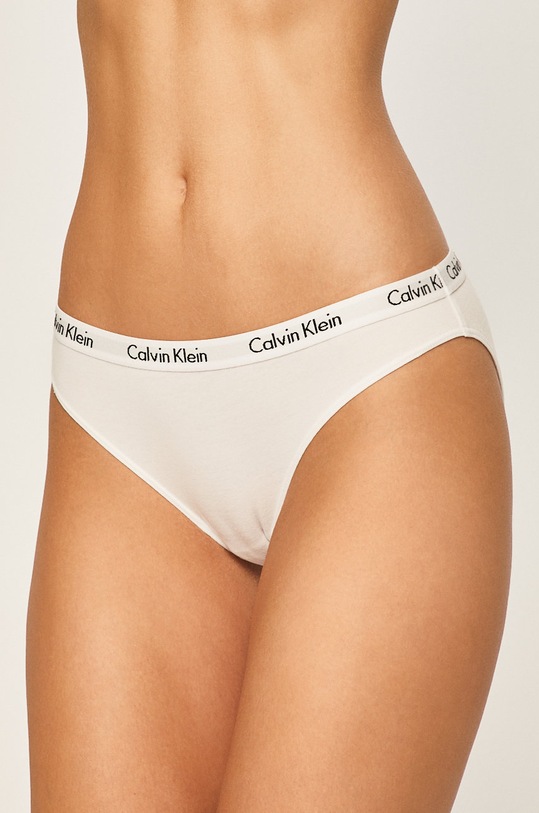 Calvin Klein Underwear chiloți uni alb 0000D1618E