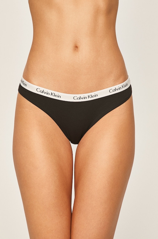 Calvin Klein Underwear chiloți figi negru 0000D1618E