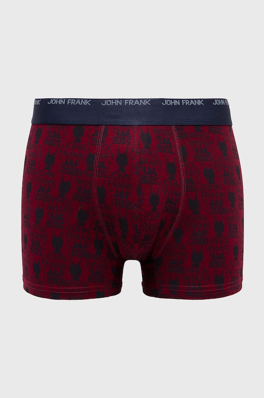 John Frank - Bokserki bokserki dopasowane bordowy JFB108