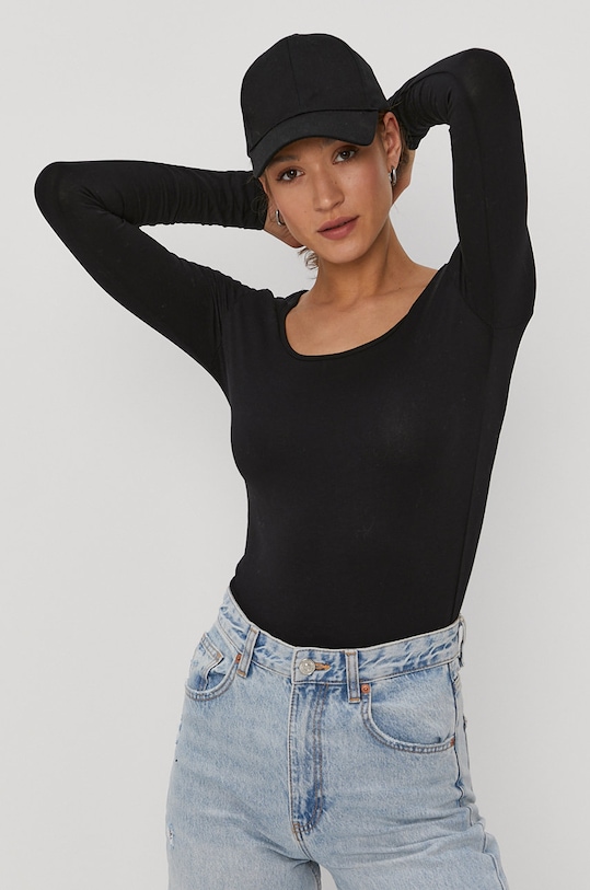 Blúzka Vero Moda s elastanom čierna 10152908