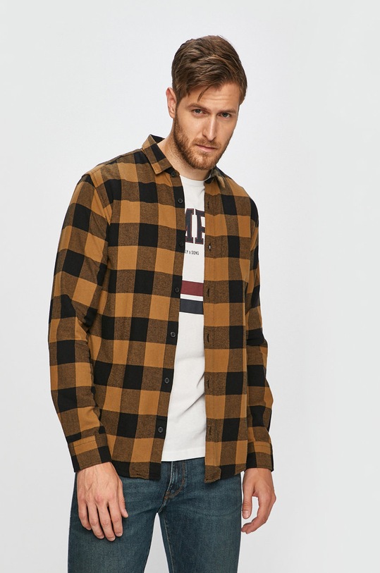 Only & Sons - Сорочка візерунок коричневий 22007112