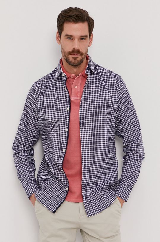 Selected Homme - Košeľa káro modrá 16058640