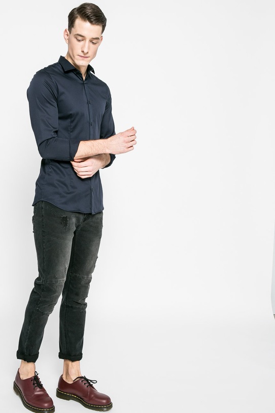 Odzież Jack & Jones - Koszula 12097662 granatowy