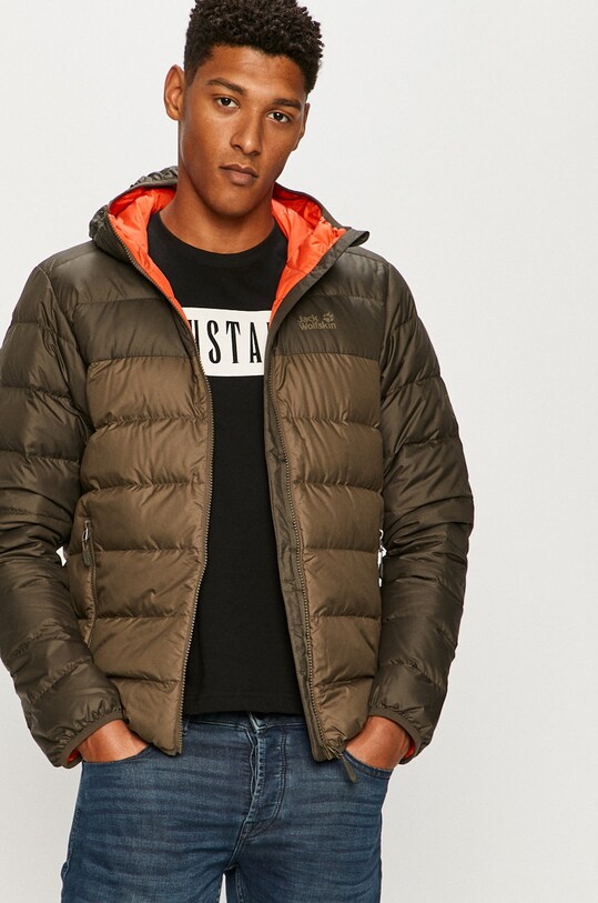 Jack Wolfskin kurtka sportowa puchowa Helium zielony 1200573