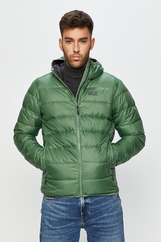 Jack Wolfskin geaca sport din puf Helium cu captuseala verde 1200573