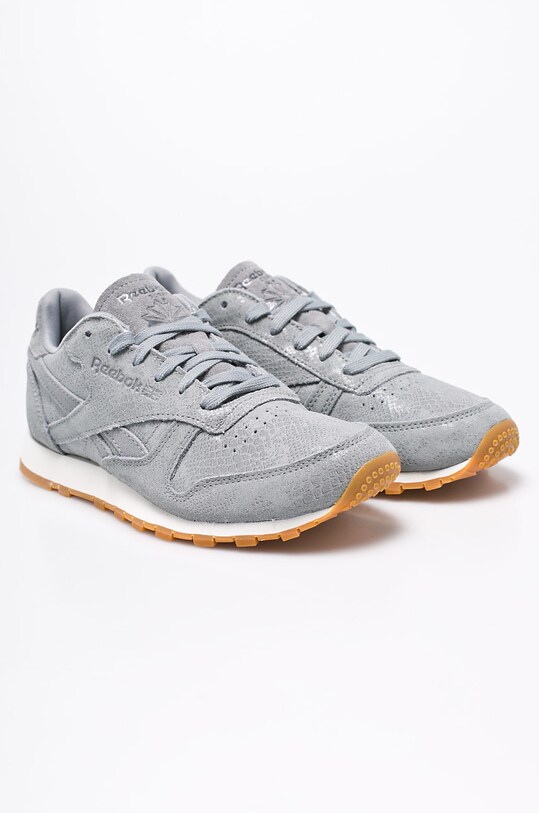 Reebok - Buty Cl Lthr Clean Exotics BS8228 BS8228 szary AW17