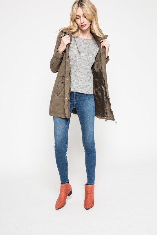 Tally Weijl - Jeansy Rana SPADERANA niebieski AW20