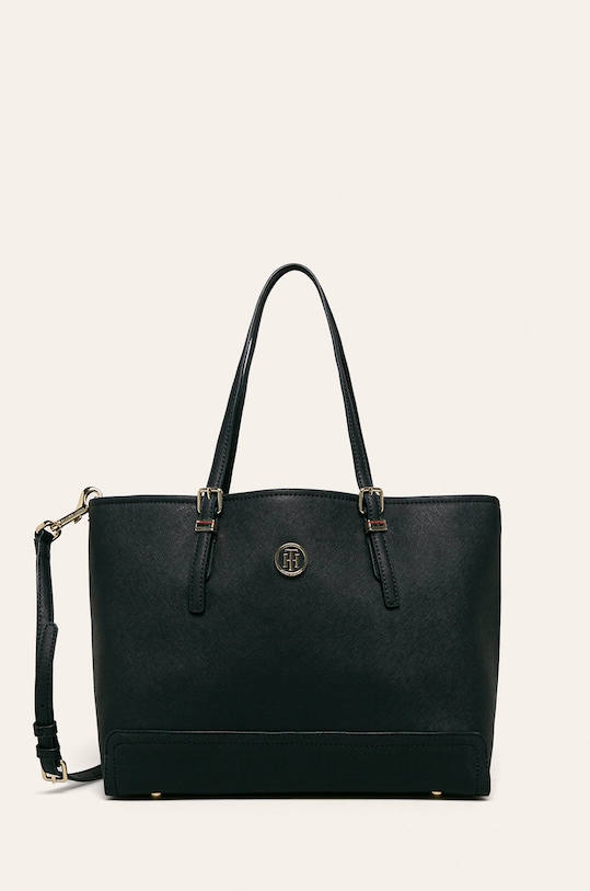 Tommy Hilfiger - Τσάντα απομίμηση λείου δέρματος σκούρο μπλε AW0AW04547