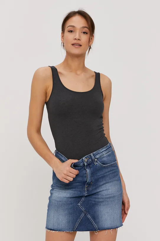 Vero Moda Top bawełna szary 10185110
