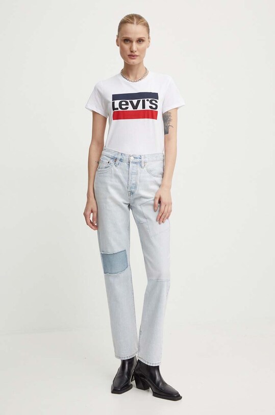 Levi's top The Perfect Tee Sportswear 17369.0297 alb SS19