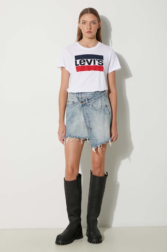 Levi's The Perfect Graphic Tee 17369.0297 biały SS19