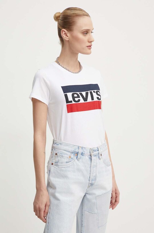 Levi's top The Perfect Tee Sportswear alb 17369.0297