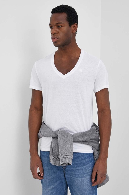 G-Star - T-shirt D07203.2757 D07203.2757 biały AW17