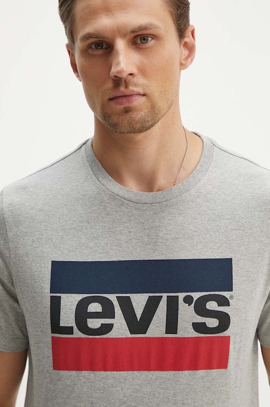 Levi's - T-shirt nadruk szary 39636.0002