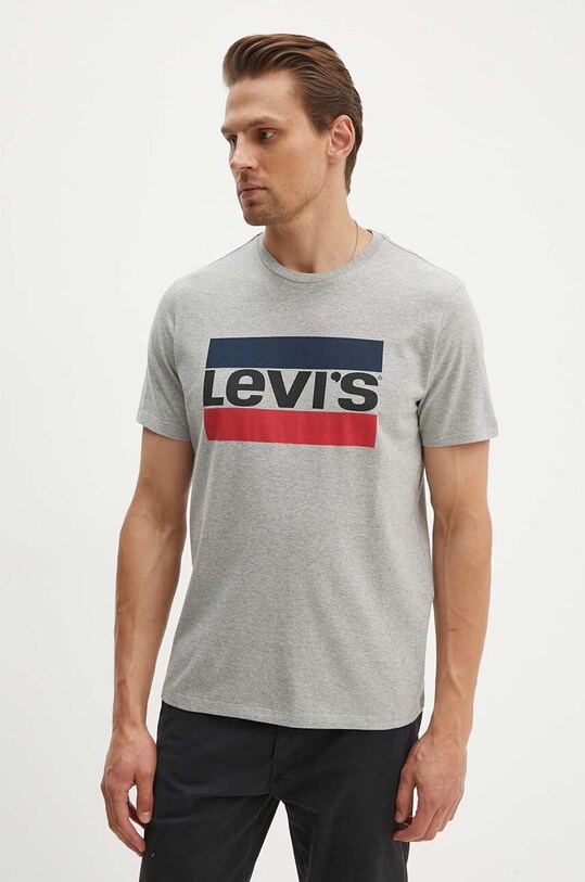 Levi's tricou Mainline Graphic gri 39636.0002