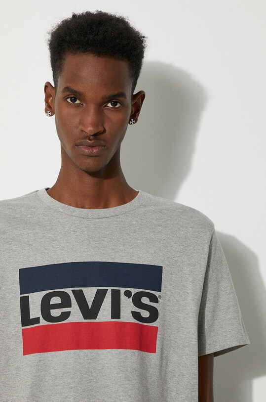 Levi's - Pánske tričko Mainline Graphic 39636.0002 sivá