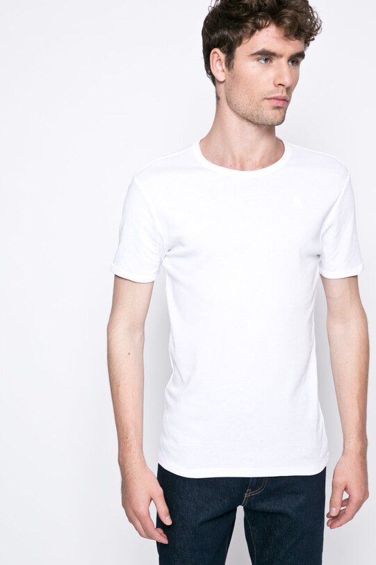 G-Star tricou (2-pack) slim alb D07205.124.110