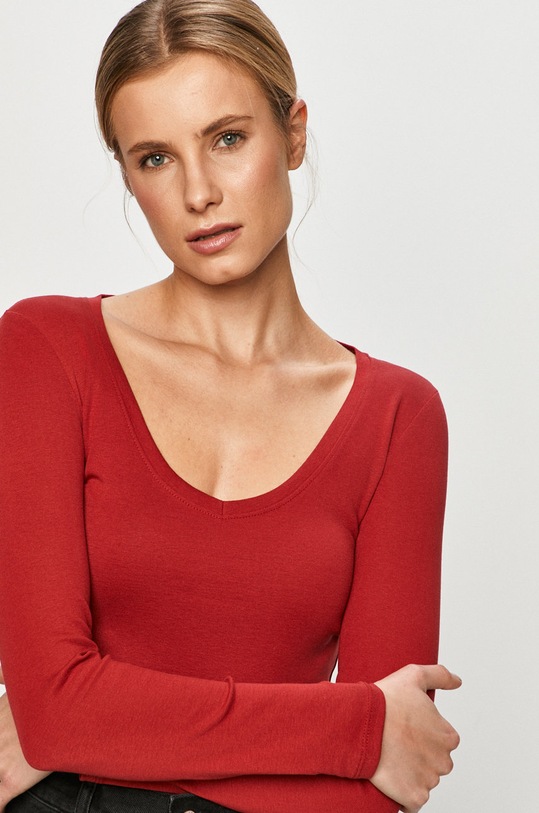 Tally Weijl - Longsleeve casual czerwony STSCOCAJAK