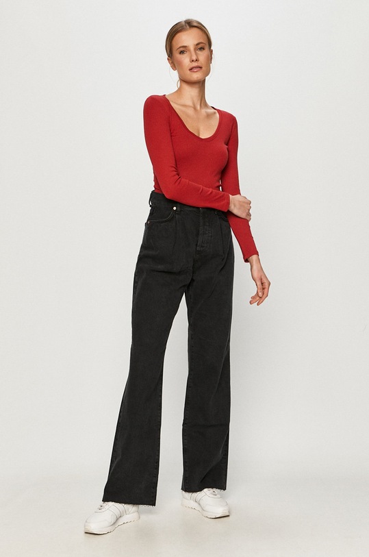 Tally Weijl - Longsleeve STSCOCAJAK czerwony SS21