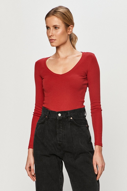 Tally Weijl - Longsleeve czerwony STSCOCAJAK