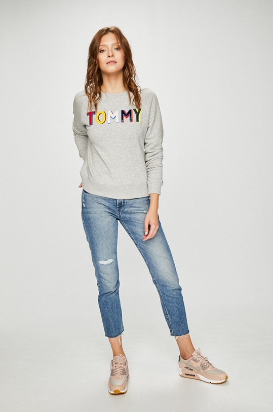 Tommy Hilfiger - Mikina WW0WW22298 sivá AW18