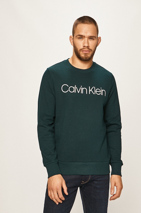 Calvin Klein - Bluza print verde K10K102724