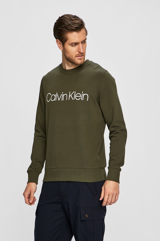 Calvin Klein - Bluza verde K10K102724
