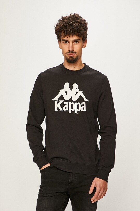 Kappa - Mikina Sertum bez kapucne čierna 703797