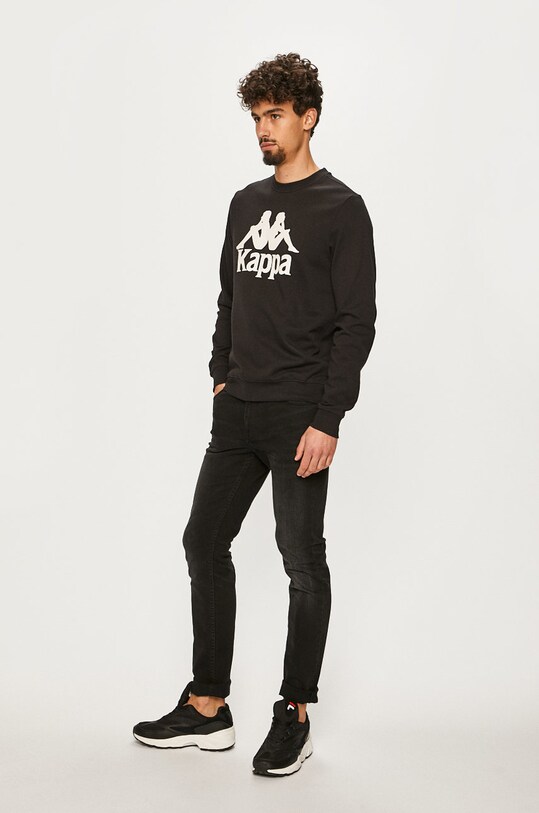 Kappa - Mikina Sertum 703797 čierna AW20