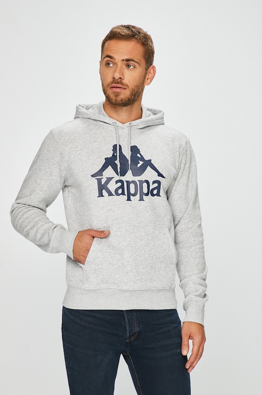 Kappa - Mikina s kapucňou sivá 705322