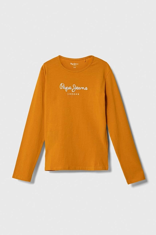 Detská blúzka Pepe Jeans Hana s elastanom oranžová PG501364