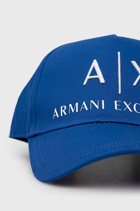 Бавовняна шапка Armani Exchange 954039.CC513 блакитний AA00