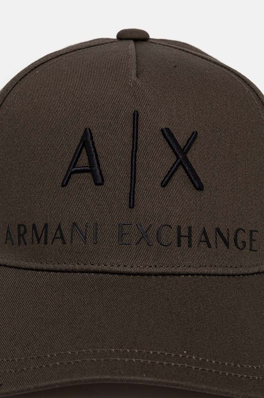 Armani Exchange czapka bawełniana 954039.CC513 zielony AA00