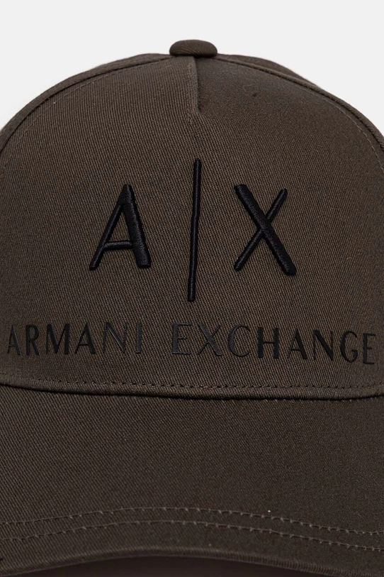 Armani Exchange czapka bawełniana 954039.CC513 zielony AA00